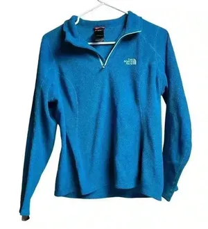 The North Face Fleece Women's Pullover Quarter Zip Polartec Classic Medium thumbnail 1