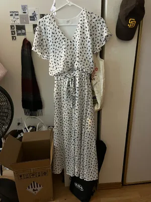 sienna sky floral maxi dress with tie size xs thumbnail 3