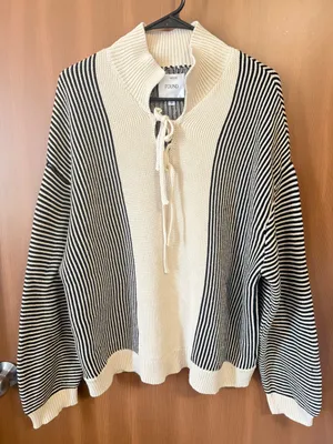 Found Striped Knit Collar Sweater| Free people Sz: S thumbnail 5