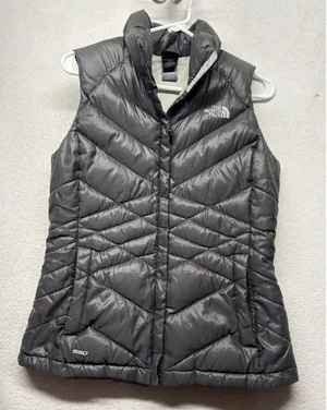 The North Face Aconcagua 550 GOOSE DOWN Puffer Vest Women's SMALL S Gray thumbnail 1