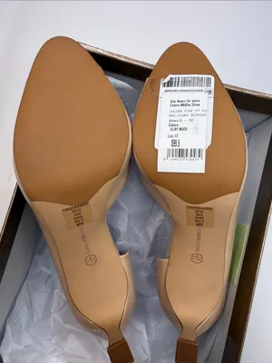 Giani Bernini Women's Valorr Peep Toe d'Orsay Pumps Nude Size 6 thumbnail 8