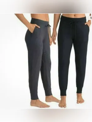 Lole Womens Joggers Pants Gray Drawstring Yoga Lounge Stretch Athleisure thumbnail 2