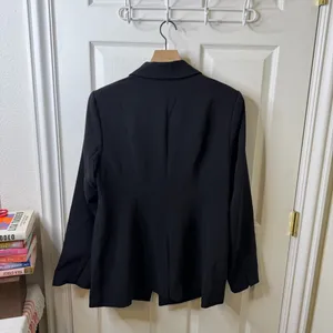 Good American Classic Sculpted Blazer Black Single Button Womens Size 4 / XL‎ thumbnail 10