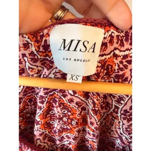 MISA Los Angeles Calista Sleeveless Mini Dress Women Red XS thumbnail 6