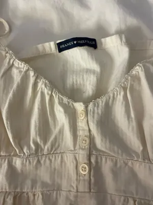 Brandy Melville Top Light Yellow Button thumbnail 2