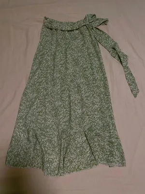 Shein Long Skirt Floral Wrap Around thumbnail 1