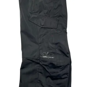 Obermeyer Women Metallic Grey Black Ski Snow Pants RECCO Size 8 Cargo Insulated thumbnail 3