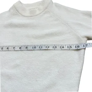 Alo Yoga Snuggle‎ Up Sweater M Cream Fuzzy Crewneck RARE Minimalist Soft Luxury thumbnail 6