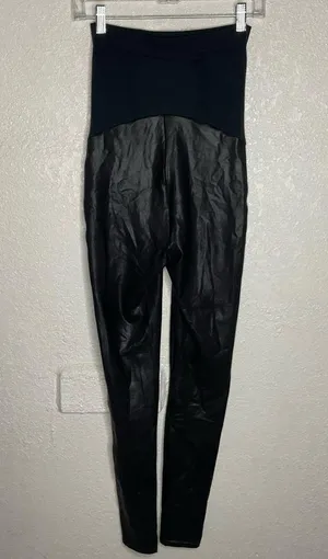 SPANX Maternity Faux Leather Leggings thumbnail 3