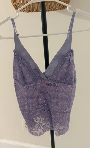 Forever 21 Lavender Lace Slip Cami thumbnail 1