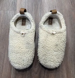 UGG Tasman LTA Curly Slippers Natural Cream Sherpa 1143792 Womens 6 thumbnail 1