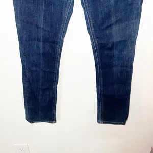 Express MidRise dark wash double button cropped legging jeans thumbnail 3