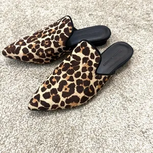 Rebecca Minkoff 8 Chamille Too leopard print pony cow hair mules 3468 thumbnail 7