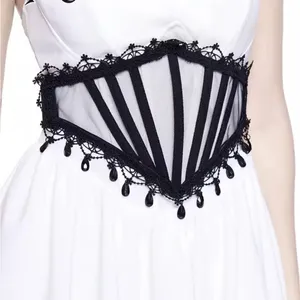 Hershine Black Gothic Lace Corset Belt thumbnail 4