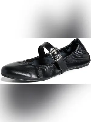 SCHUTZ Womens Calita Black Ballet Flats Size 8.5 B thumbnail 2
