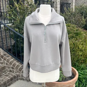 Avia So soft comfy Sweatsuit Sweatshirt Matching Pants Set Women’s Medium Taupe thumbnail 3