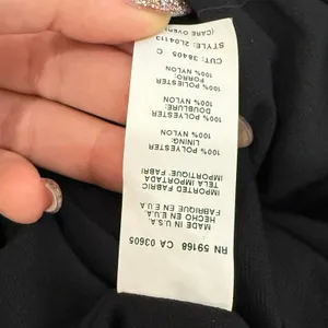 Karen Kane Black Shredded Eyelash Lace Stretch Mini Racerback Dress size XS thumbnail 9