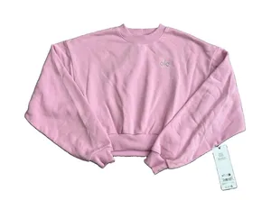 ALO Yoga NWT Cropped Accolade Crewneck Pullover Candy Heart Pink Size XS thumbnail 1