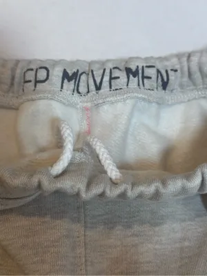 FP Movement For The Win Wide Leg Pants XS Oatmeal Heather Raw Hem Free People thumbnail 6