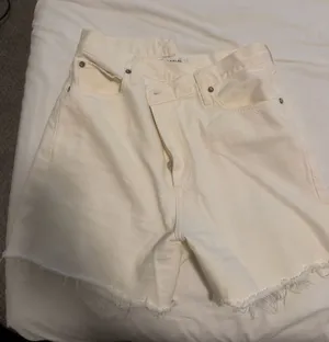 AGOLDE Criss-Cross Shorts white thumbnail 1