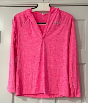 Under Armour Vivid Pink Pullover Hoodie thumbnail 1