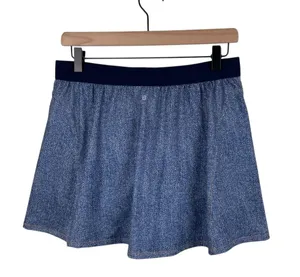 ID Ideology Women's A Line Athletic Tennis Skort Size Medium Riviera Denim Blue thumbnail 3