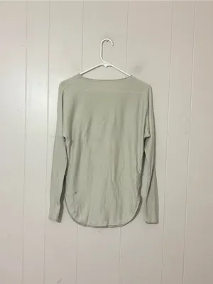 Lululemon Take It All In Sweater Light Sage Long Sleeve Cotton Knit thumbnail 7