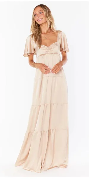 Show Me Your Mumu Light Gold Dress thumbnail 1