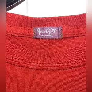Red brandy Melville cropped t shirt thumbnail 2