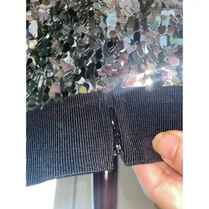 Women's Vince Camuto Sequin Skirt Size 14 Silver thumbnail 4