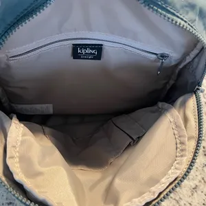 Kipling Seoul Small Backpack Women Small Blue Green‎ Crinkle Nylon Gorpcore Bag thumbnail 5