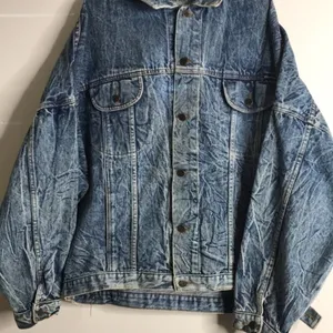 Vintage Tiger Fox Acid Wash Denim Jean Jacket size large‎ oversized thumbnail 3