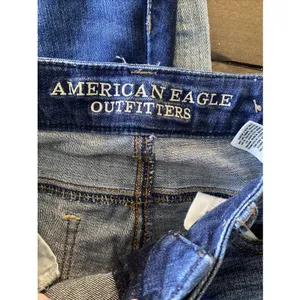 American Eagle Hi-Rise Jegging Womens Size 2 Blue Distressed Ripped Denim Cotton thumbnail 10