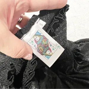 Queen of Sparkles Black Shiny Swing Shorts Size Small S * thumbnail 3