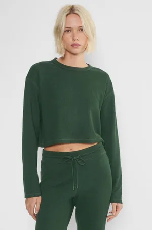 Cropped Baby Waffle Longsleeve thumbnail 1