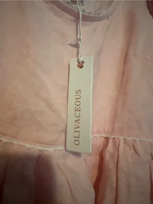 NWT Olivaceous Pink Puff Sleeve Babydoll Mini Dress with Pockets - Size S thumbnail 6