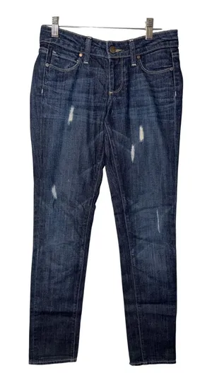 PAIGE Distressed Skyline Ankle Jeans, Size 24 thumbnail 1