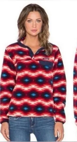 Patagonia Synchilla Wild Desert Lightweight Snap-T Fleece Pullover Rare Size XS thumbnail 1