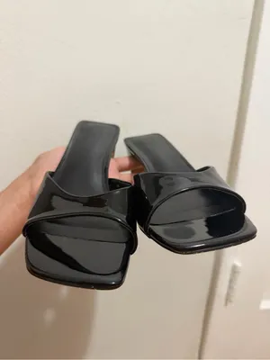Apt. 9 size 9 black heels Tammy women’s open back mule heel shoes thumbnail 4