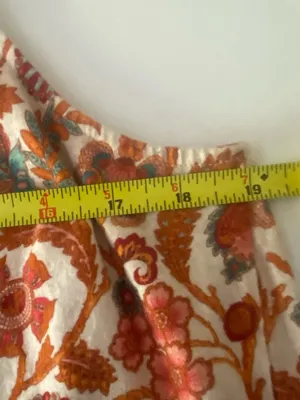 Sundance Cream Lace‎ Top Floral Summer Hippie Boho size Large thumbnail 6