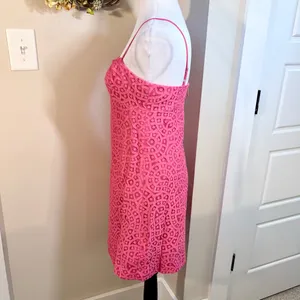 LILLY PULITZER Karina Lace Sweetheart Neck Resort Dress ~Anchor Pull Sz 0🧡 thumbnail 6
