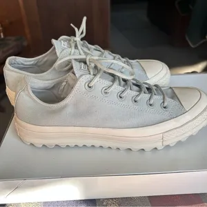 Converse Chuck Taylor All Stars Lift Ripple Canvas Pale Grey Women’s Size 10 thumbnail 6