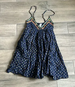 Area stars beaded trim dress Blue Size XS thumbnail 1