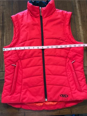 Marker Women’s Size 6 Red Insulated Ski Vest Thinsulate Puffer Full Zip thumbnail 6