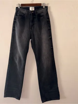 BDG Urban Outfitters Black Cowboy Jean Mid Rise Straight Leg Denim Size 27 thumbnail 2
