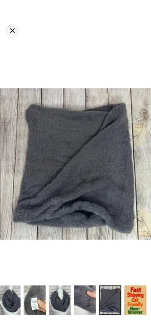 Calia Fuzzy Snood in Shark Gray/Purple Infinity Scarf Like New. Stretchy and super soft. Between a gray and a smokey purple. thumbnail 6