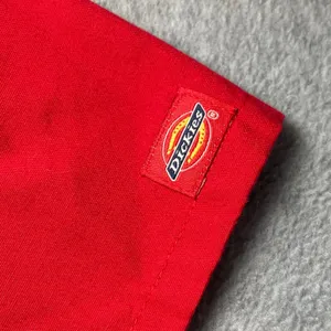Dickies Scrub Top Women's Sz XS Red Mock Wrap Empire Waist‎ Medical Nursing Work thumbnail 6