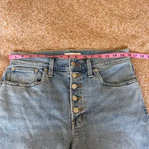 Madewell The Perfect Vintage Straight Jeans Light Wash Denim Button Fly Size 29 thumbnail 6