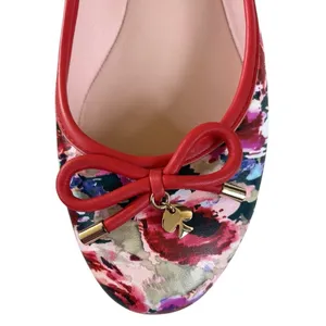 EUC Kate Spade Willa Leather Flats Floral Size 6 thumbnail 3