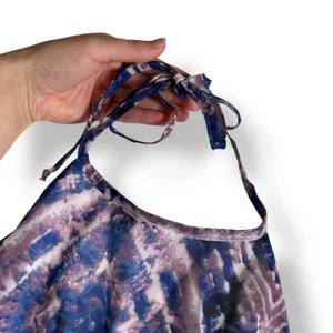 Show Me Your Mumu Purple Haze Katy Halter Mini Dress Womens Size L Boho‎ thumbnail 5